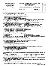 Đề kiểm tra học kì I Lịch sử lớp 12 - Mã đề 799 - Năm học 2016-2017 - Sở GD & ĐT Kiên Giang